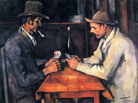The Card Players (300 triệu USD) The Card Players, một trong những bức tranh được yêu thích nhất của danh họa Pháp Paul Cezanne, đã trở thành họa phẩm đắt giá nhất thế giới sau khi được gia đình Hoàng gia Qatar mua với giá 160 triệu bảng (hơn 250 triệu USD). Được coi là cha đẻ của nghệ thuật hiện đại, Paul Cezanne vẽ bức tranh The Card Players vào khoảng năm 1893. Đây là 1 trong serie gồm 5 bức tranh mô tả những người nông dân ngồi chơi bài. Serie tranh này được coi là những họa phẩm quan trọng nhất thuộc trường phái hậu ấn tượng. 4 bức tranh khác hiện đang nằm trong các bộ sưu tập lớn, chỉ riêng bức tranh mới được Hoàng gia Qatar mua là thuộc quyền sở hữu tư nhân.